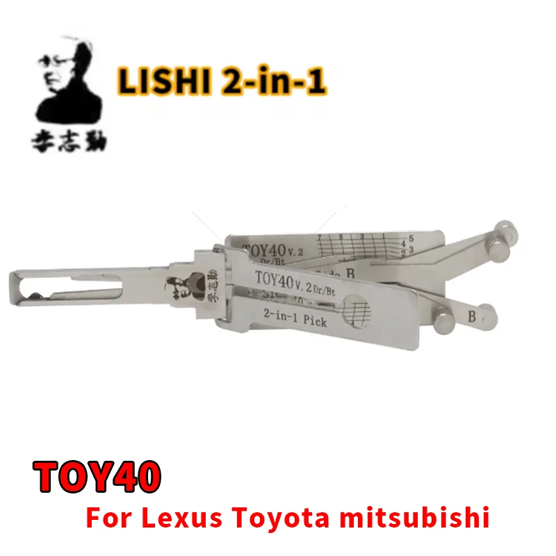 

Lishi 2in1 TOY40 для Lexus Mitsubishi Opheiles Opan двери автомобиля инструмент для выбора Lishi
