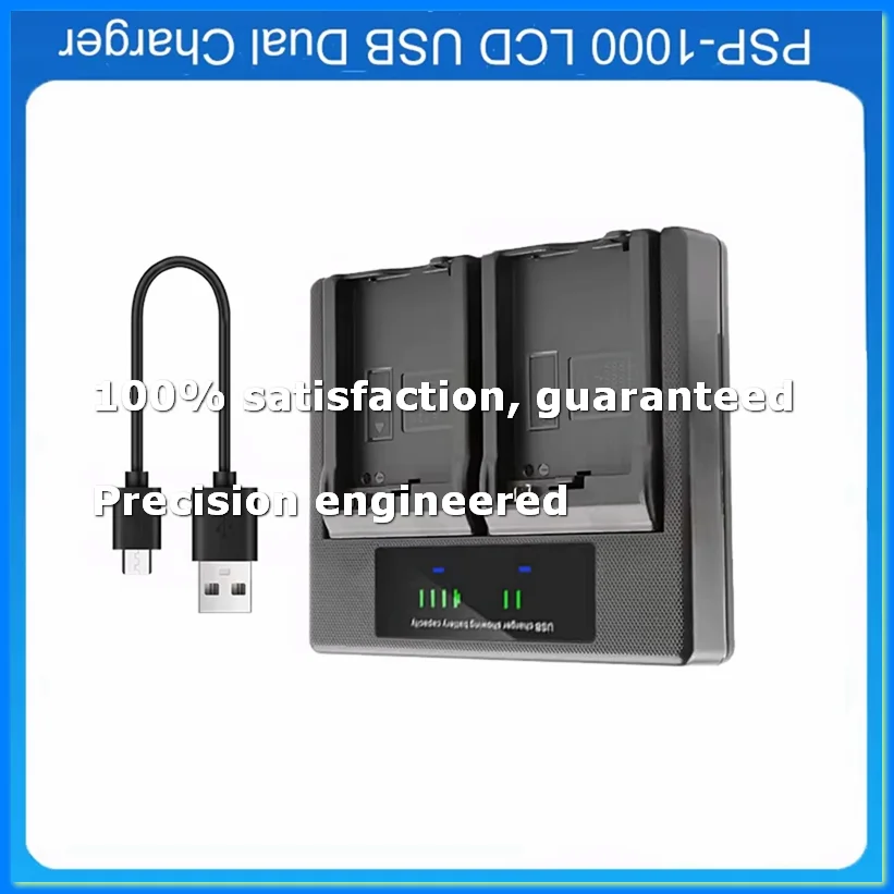 Cargador de batería dual PSP-1000 PSP-2000 PSP-3000 para consola portátil Gamepad PSP-110 PSP-S110 PSP Lite-ABWO