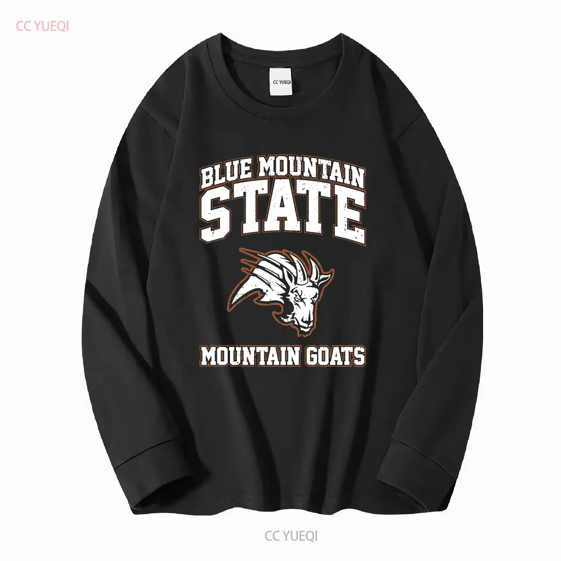 تي شيرت Blue Mountain State Goats Essential بأكمام طويلة أو قصيرة، قميص عتيق مغسول وناعم ومريح للارتداء اليومي