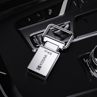 KODAK Metal USB 2.0 Flash Drive Keychain Design 32G 64G128G Mini Pendrive memory Memory Stick Key Usb Device Pen Drive for Car