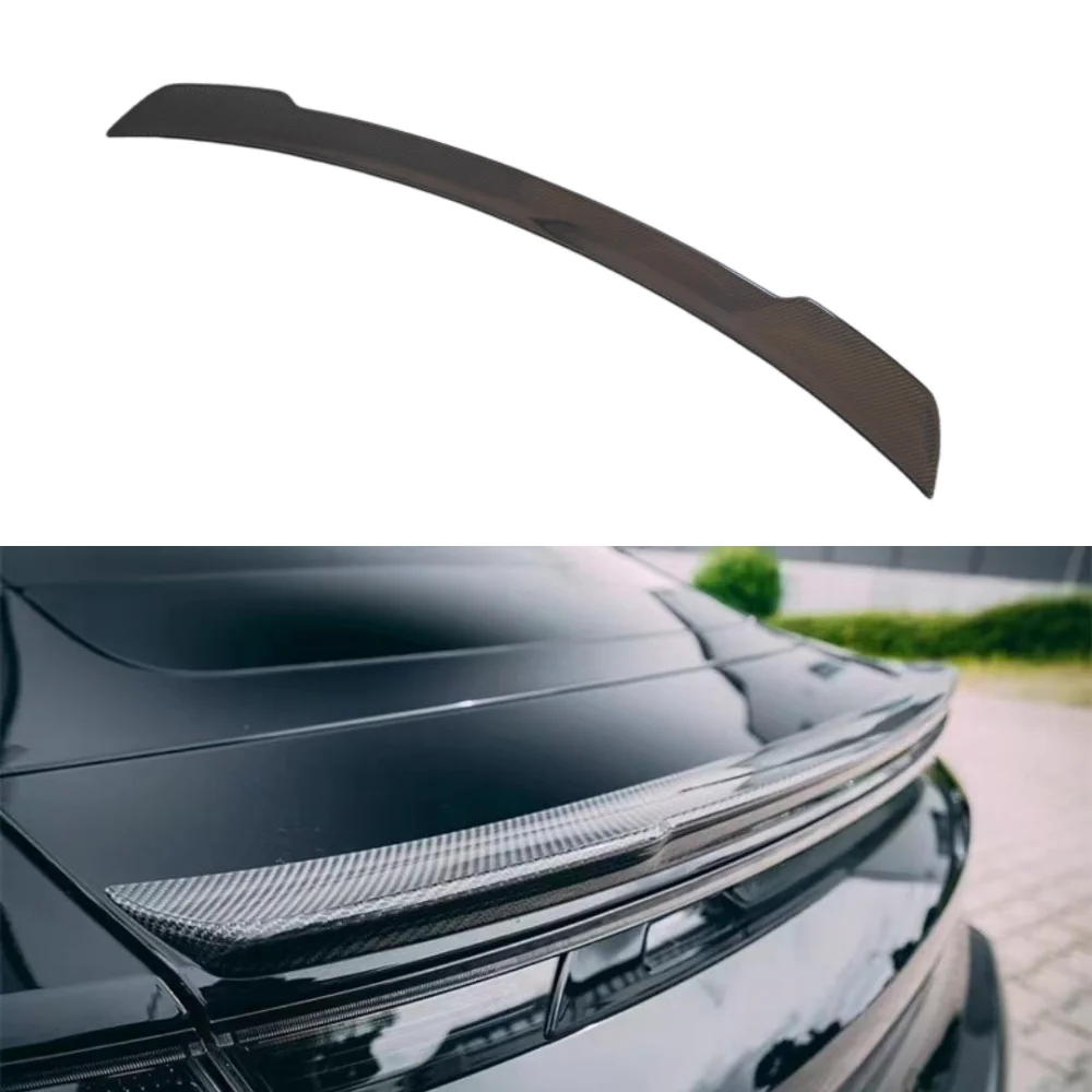 High Quality Carbon Fiber Rear Spoiler Body Kit for Porsche Taycan Upgraded T-style Car Customization Kit Car Tools Car Supplies