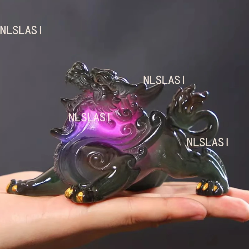 1pc Pixiu Tea Pet Color Changing Desktop Tea Playing Chinese Household Tea Ceremony Accessories Ornament Teaware