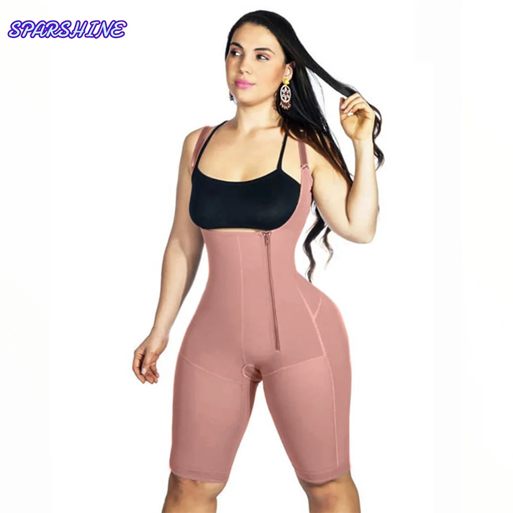 Fajas Colombianas Side zipper open chest sleeveless jumpsuit Women's Shapewear slimming Body Abdominal tightening Butt Lifter