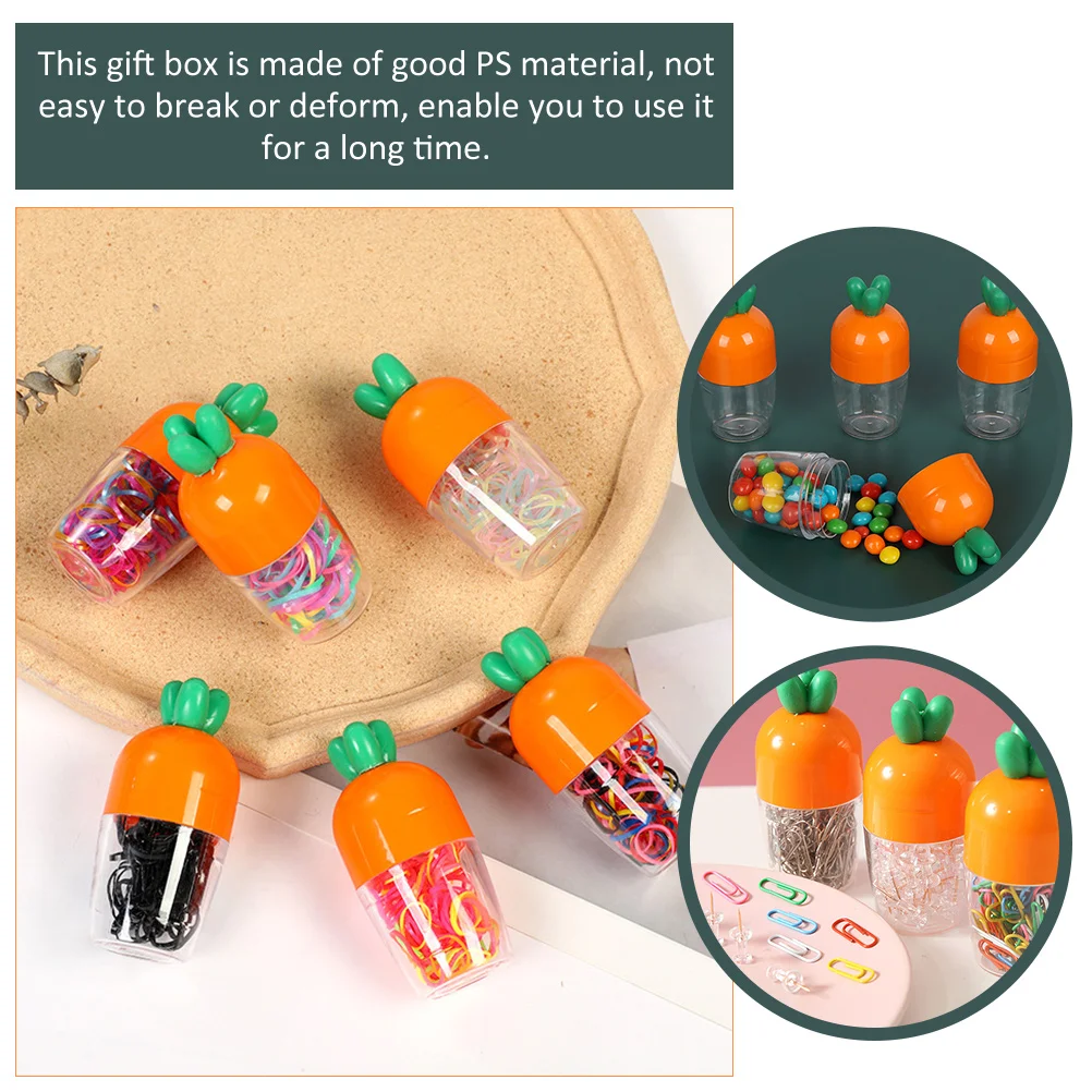 

10pcs Carrot Gift Box Plastic Packaging Container Candy Storage Boxes For Easter Party Favors Chocolate Bridal Shower