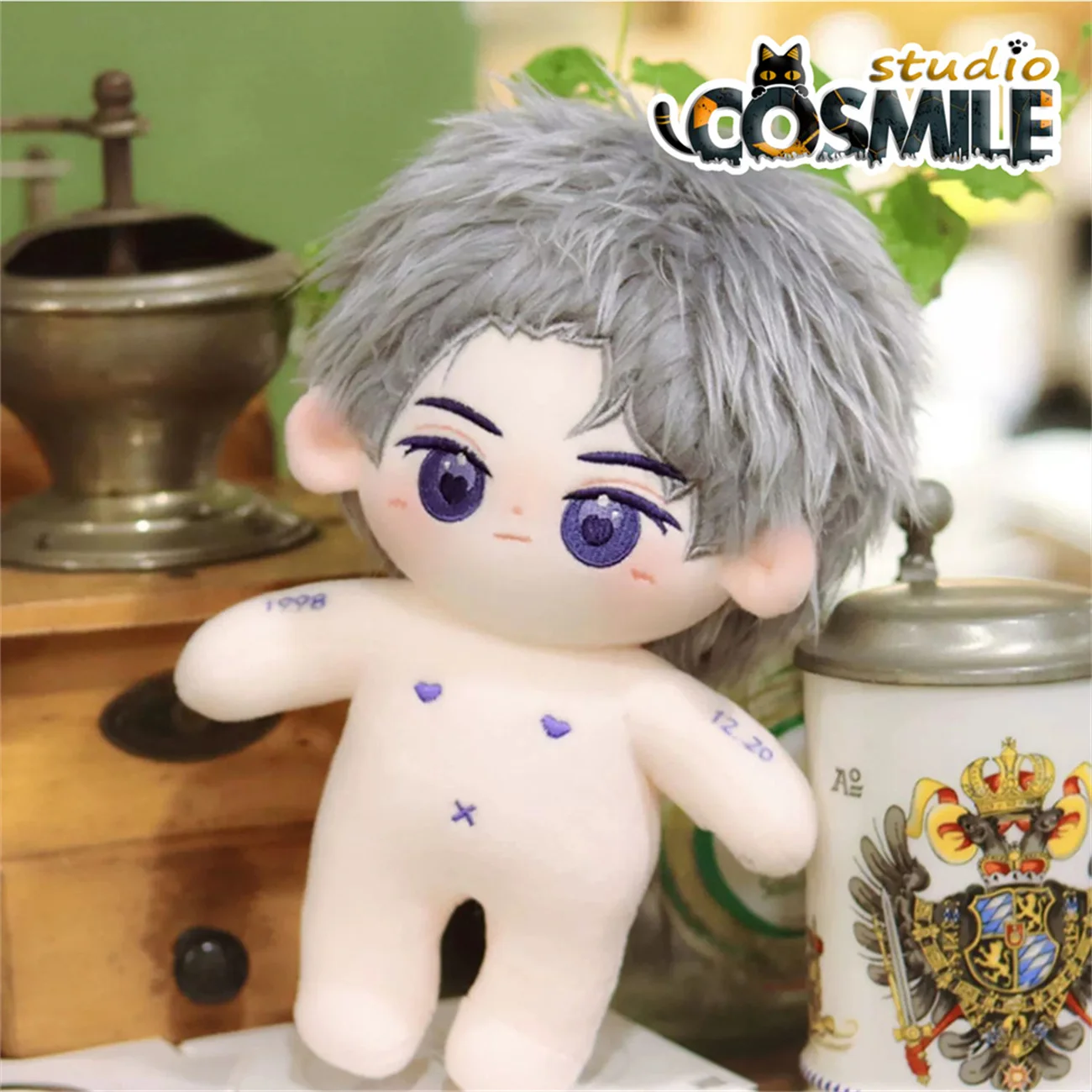 Love Between Fairy and Devil Star Wang Hedi Cool Guy Stuffed Plushie Plush 20cm Doll Body Toy GG Sa