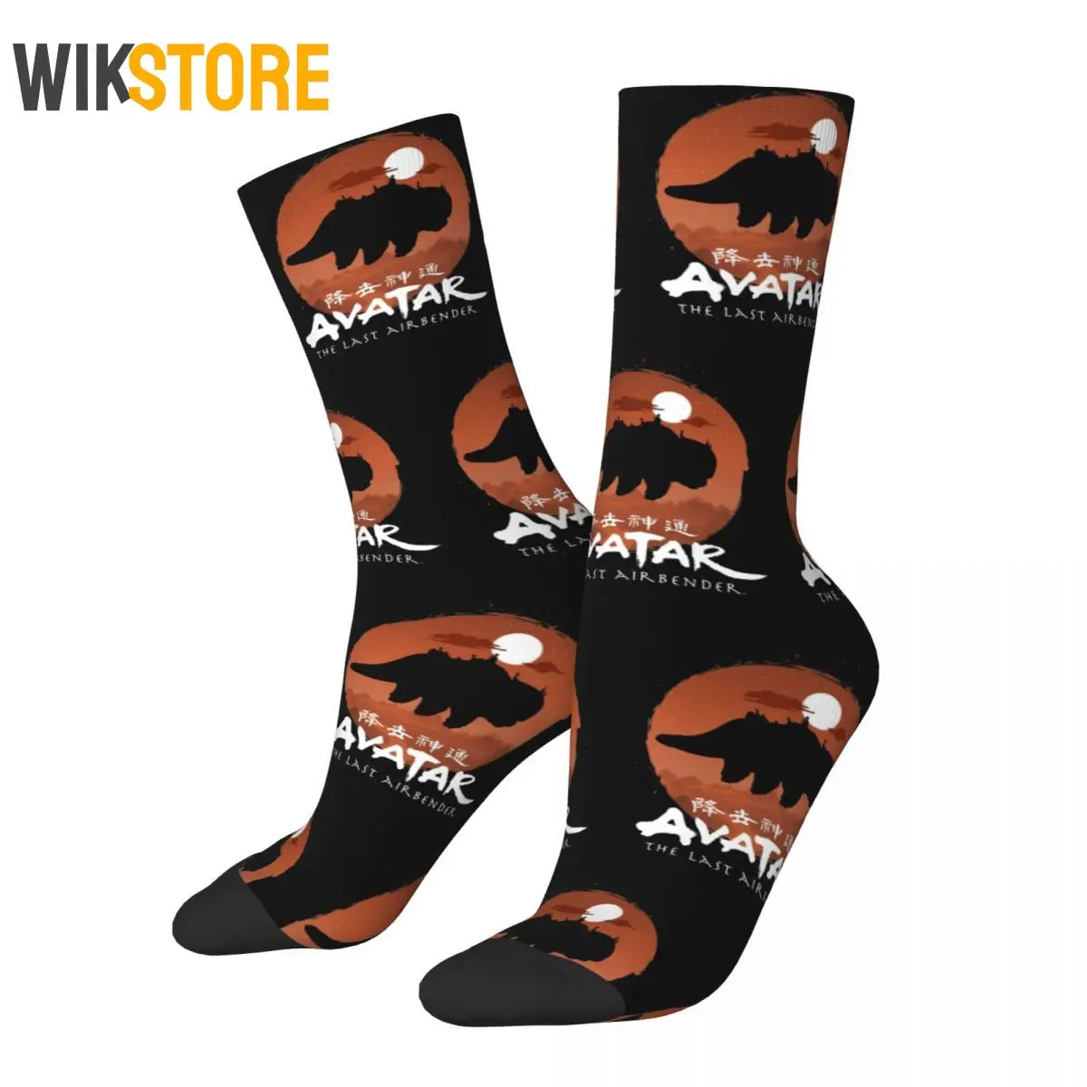 Avatar The Last Airbender Halloween Team Socks para Homem e Mulher, Novidade, Respirável, Basquete, Primavera, Verão, Outono, Inverno