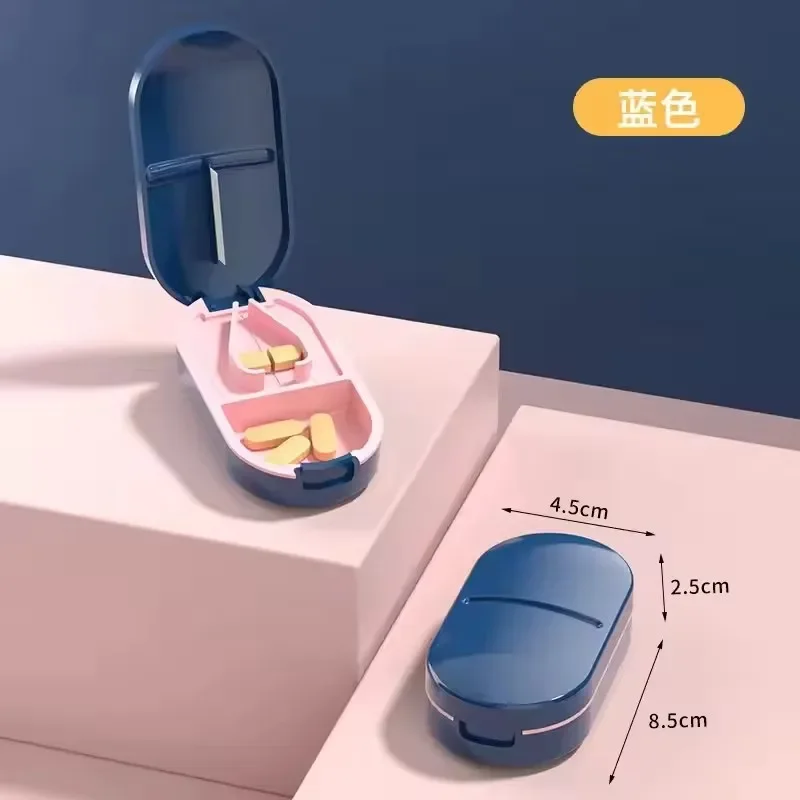 1 قطعة قاطع حبوب منع الحمل ، مقسم حبوب لقطع حبوب صغيرة or حبوب كبيرة في نصف ، قطع حبوب ، أقراص ، شفرة فولاذية مقاومة للصدأ حجم السفر #3