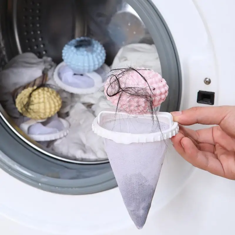 Washing Machine Lint Catcher Hair Filter Ball Reusable Laundry Floating Filter For Household Clothes Washing Supplies