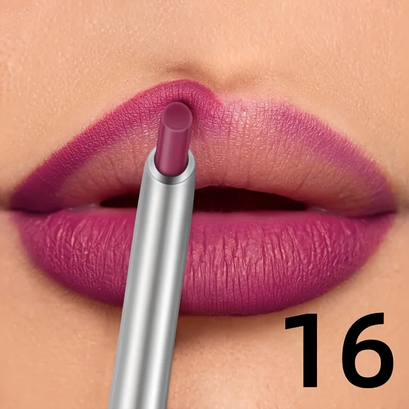 Wasserdichter, mattierter Lipliner-Stift, roter Konturtönungs-Lippenstift, langlebig, antihaftbeschichtet, feuchtigkeitsspendende Lippen, Make-up, Kosmetik