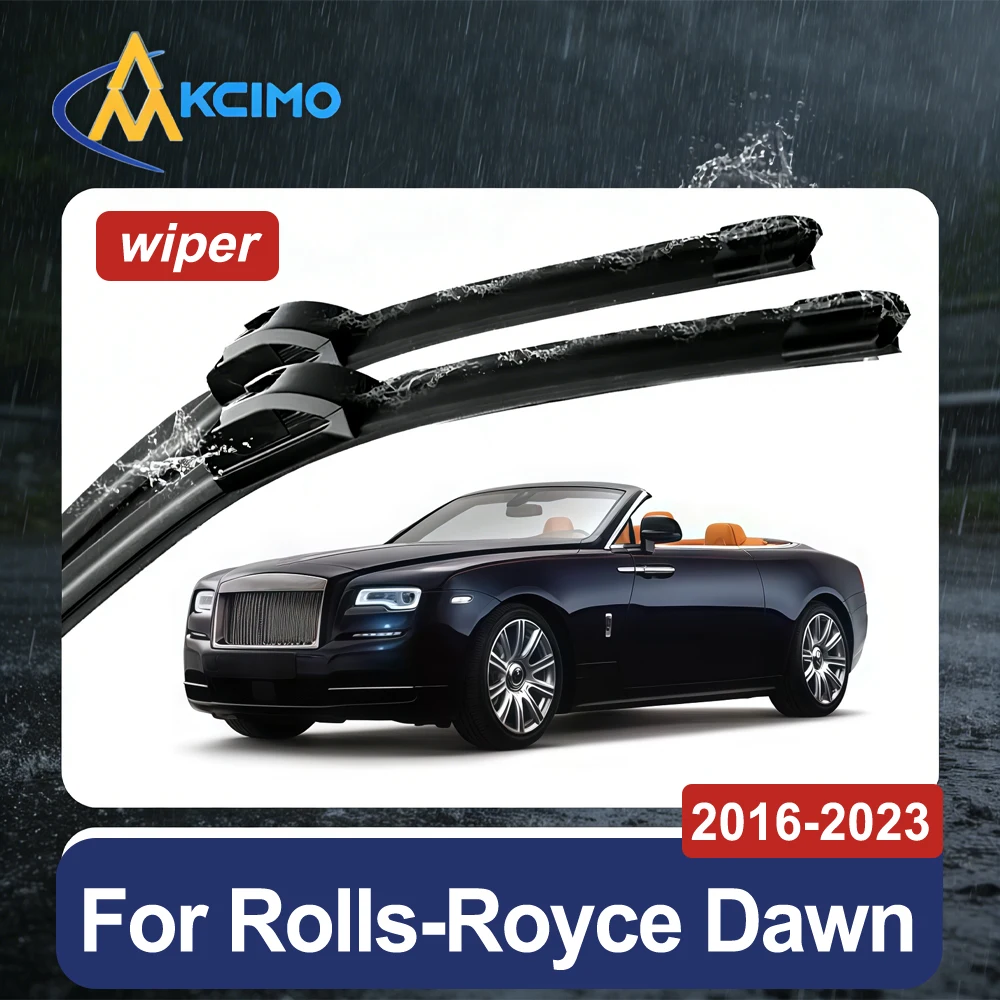 Quiet Streak-Free Front View Windshield Wipers For Rolls-Royce Dawn 2016-2023 Premium Clear Vision Wiper Blades