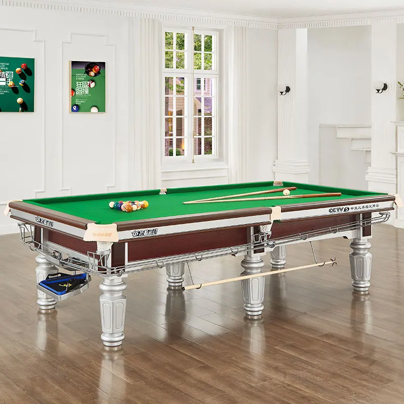 Billiard table marble standard Chinese black eight high-end steel warehouse bluestone slab billiard hall commercial package