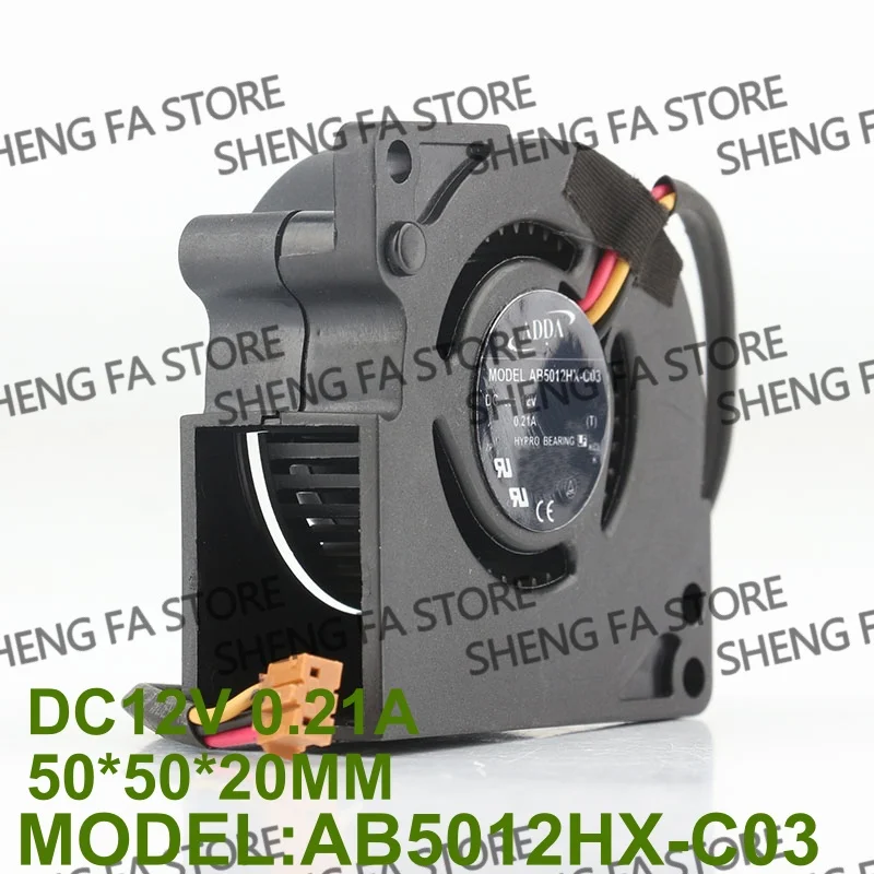 AB5012HX-C03 AC EC 5020 50X50X20MM 5CM Silent BenQ Projector Turbo Blower New Original ADDA 5V 24V 48V DC 12V 0.21A cooling fan