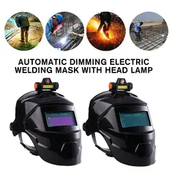 True Color Welding Helmet Automatic Dimming Welding Mask Large View Auto Darkening Facemask for Arc Welder Grinding Cutting Tool