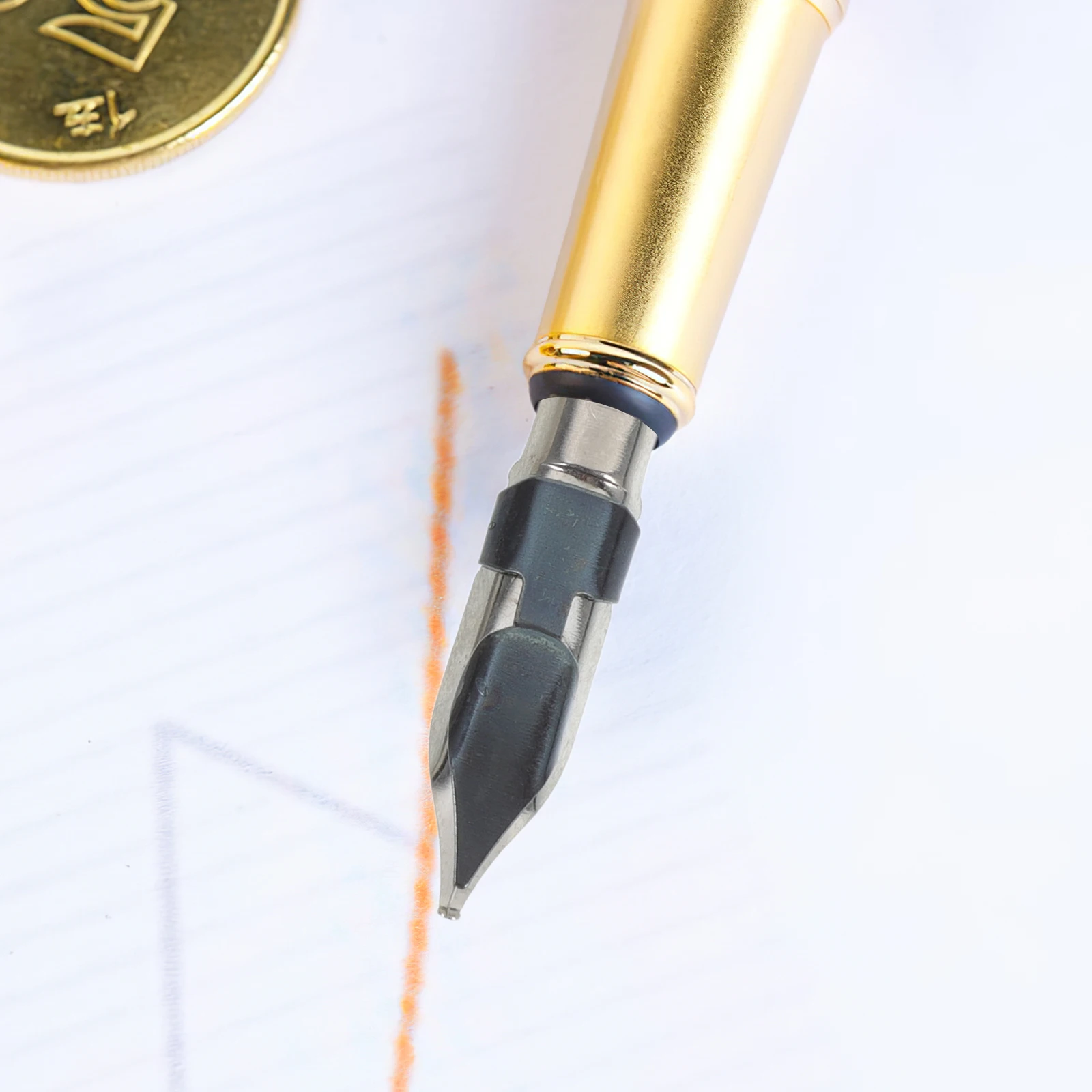 

5Pcs Reliable Material Pen Nibs for Dip Pen Durable Calligraphy Nibs for Writing Signing Easy to Install Replacement