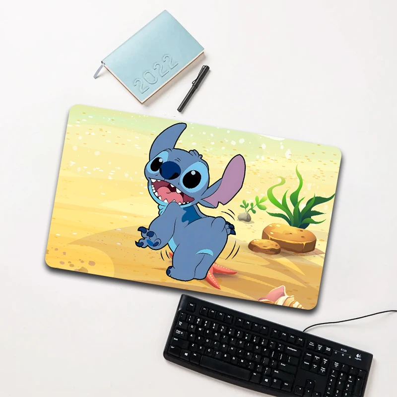 

Disney Stitch Beach Scene Mouse Pad Large Non-slip Waterproof Desk Mat for Computer Laptop