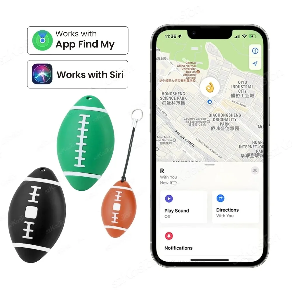 JSPTEC Smart Tag  Compatible with iOS PhoneFind My APP Bluetooth-compatible GPS Tracker Wallet Keys Finder Anti-lost GPS Locator