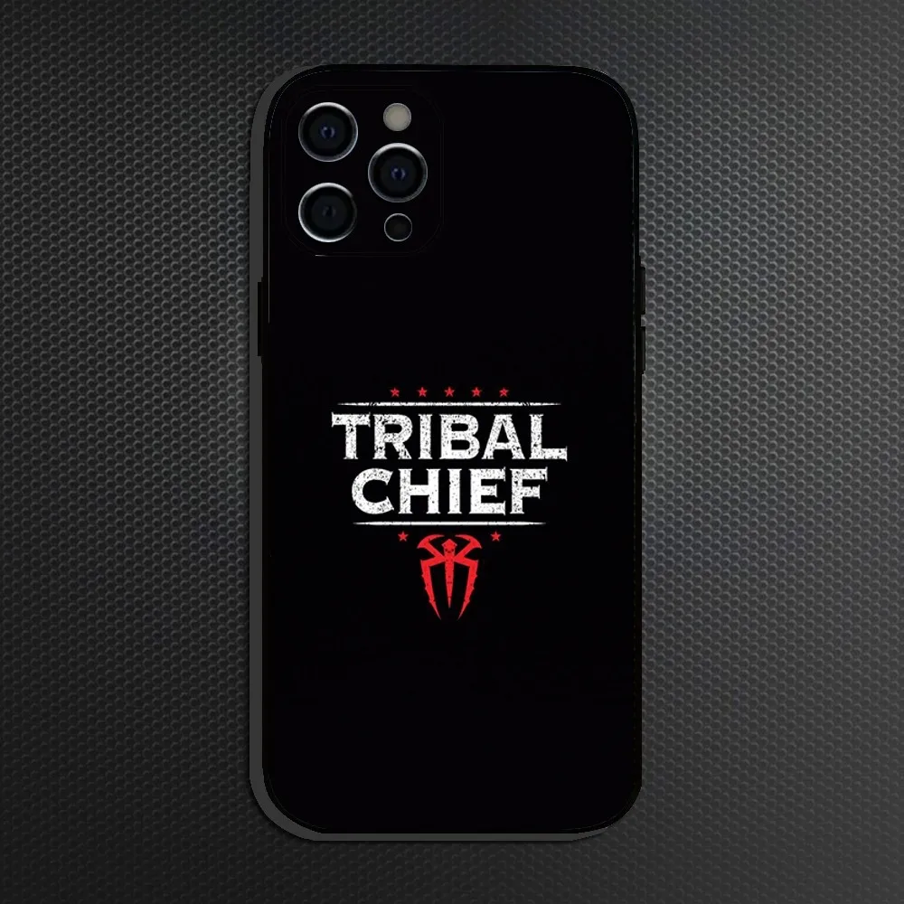 Etui na telefon OTC WWE do iPhone 16,15,14,13,12,11 Plus, Pro Max, miękki silikonowy czarny pokrowiec