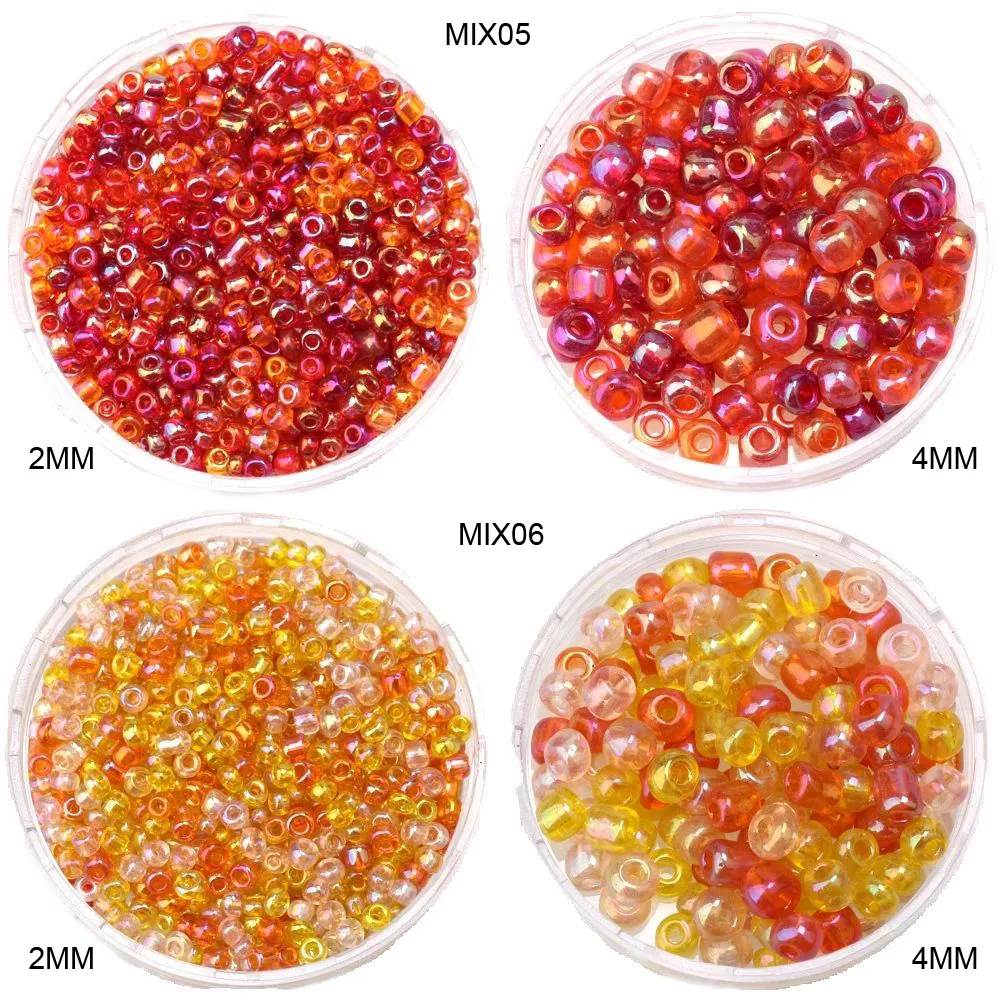 About 1000pcs/Lot 2MM Mix Colors Charm Czech Glass Seed Beads DIY Bracelet Necklace Earring Spacer For Jewelry Making