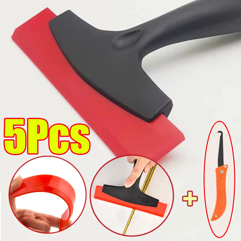 

1-5 шт. силиконовый скребок для чистки 2 в 1, универсальный скребок для заполнения зазоров в плитке, очищающий скребок для затирки автомобильной пленки, стекла, снега, льда, шпатель
