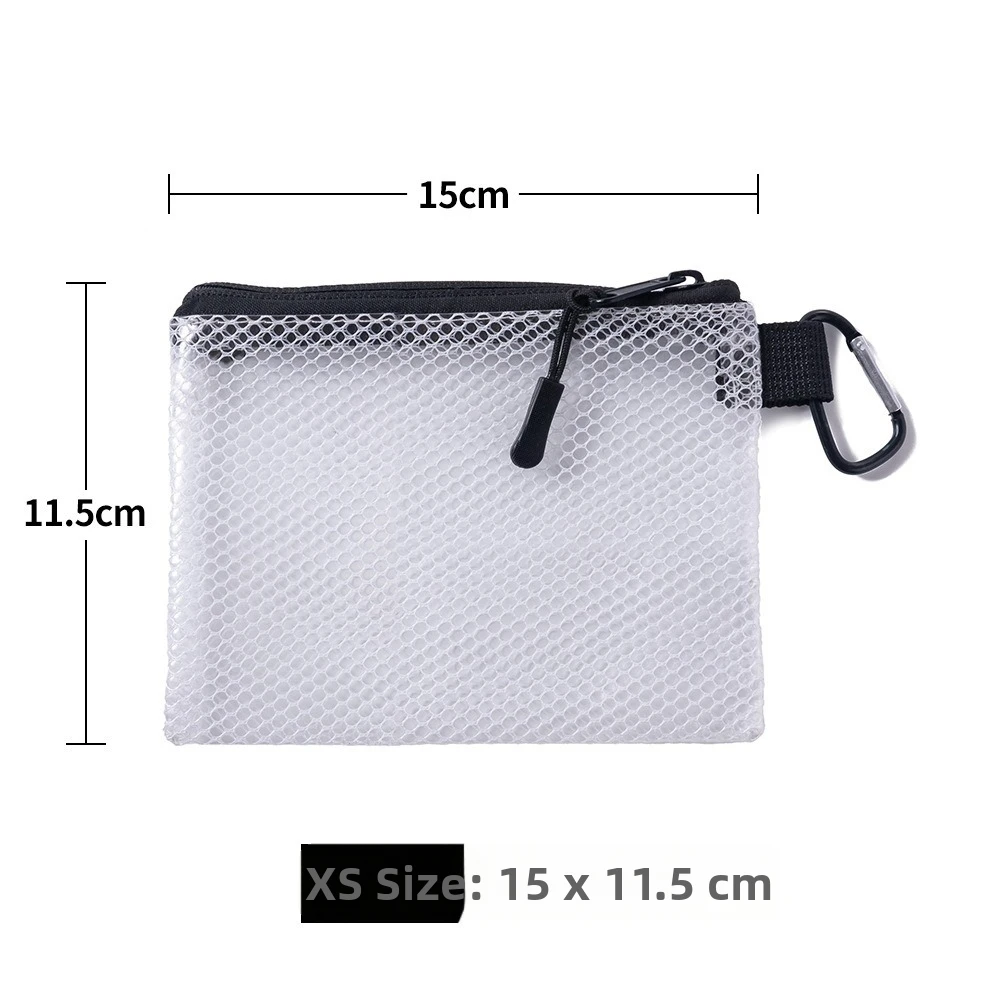 Multi-Purpose Mesh Storage Bag Visible/Transparent Multi Sizes Mesh Pouch Waterproof Durable Portable Organizer For Electrician