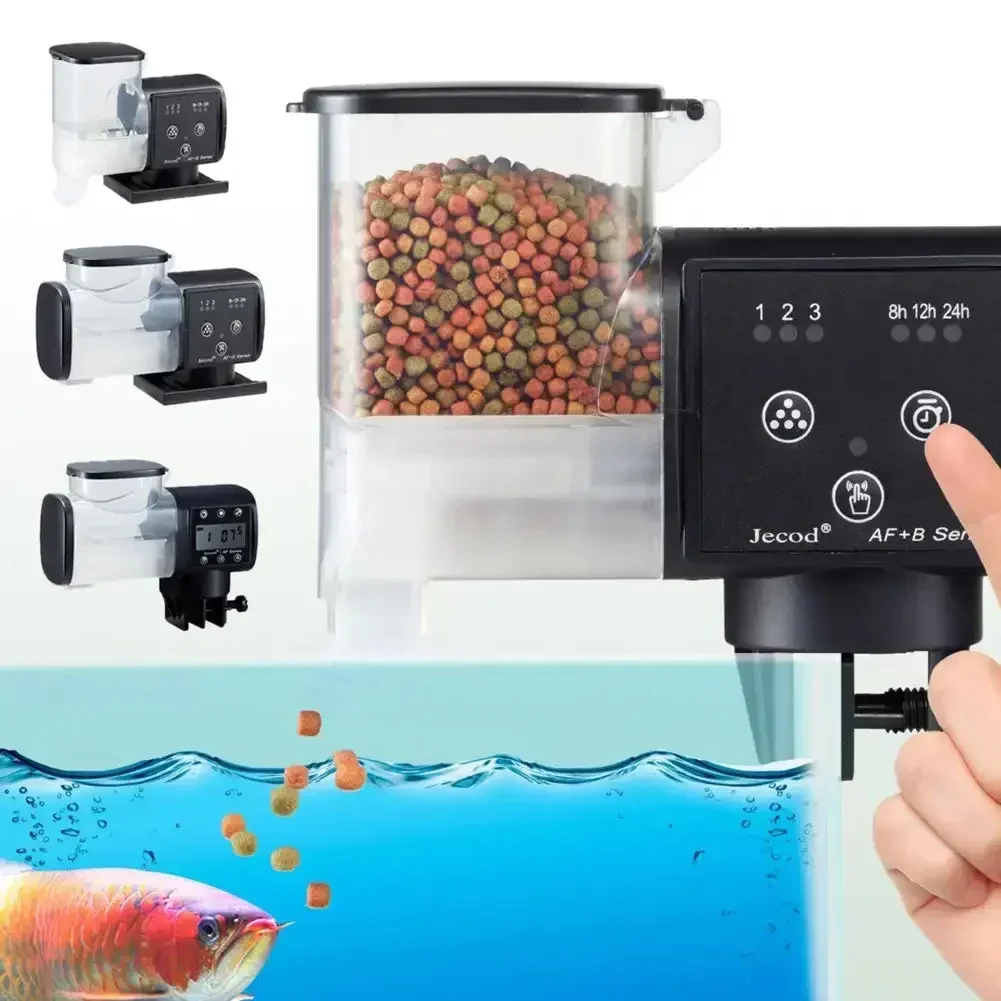 Jebao Jecod Fish Tank Feeder Intelligent Timing Feeder Large Capacity 250ML 500ML Aquarium Automatic Feeding Fish Tortoise