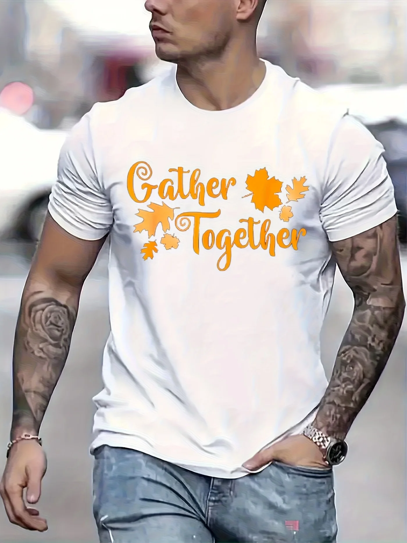 Men's Autumn Maple Leaf Theme 