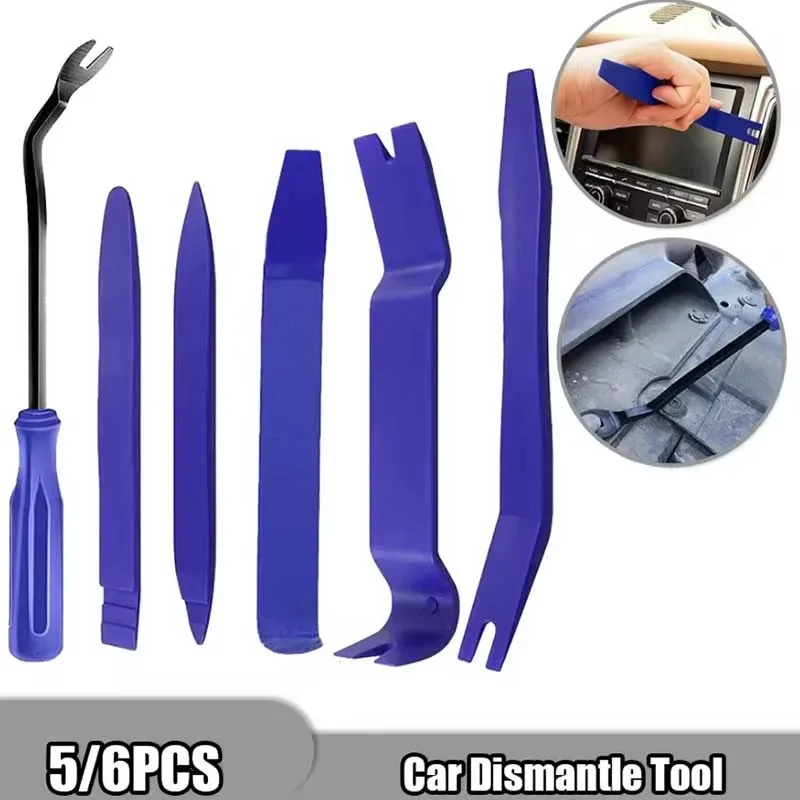 6pcs Motorcycle Dismantle Tools Kit Plastic Clip Panel Trim Radio Dash Audio Removal Installer Pry Kit Conversion Repairing