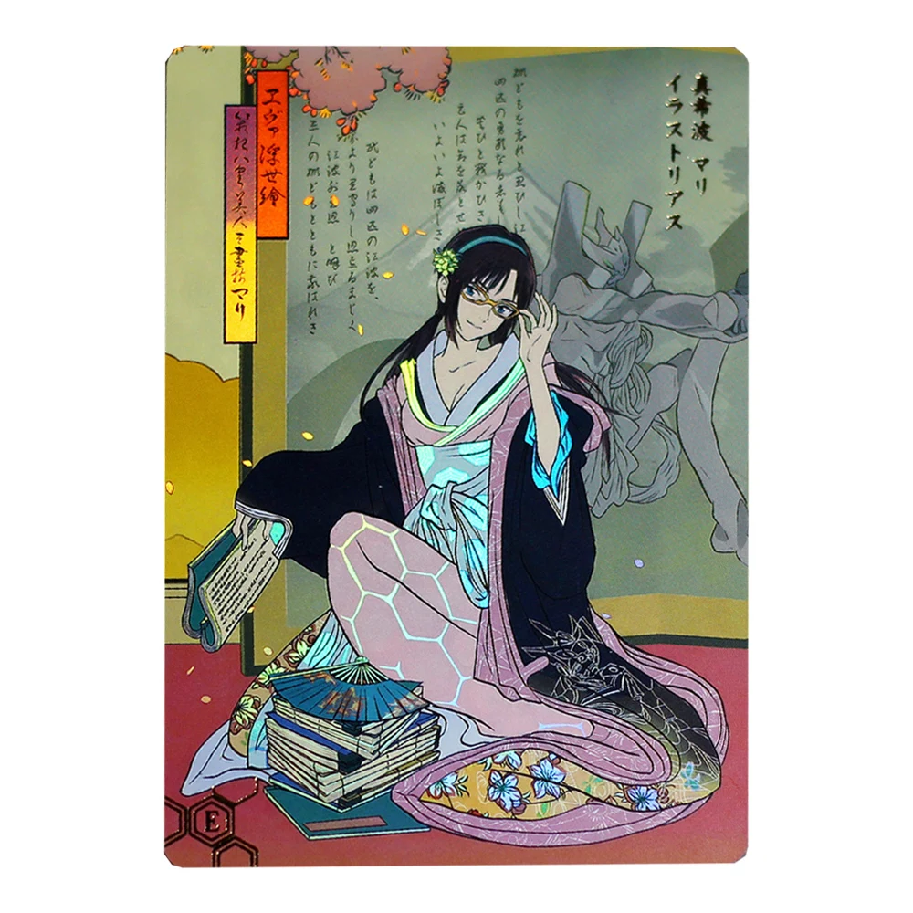 3개/세트 DIY 수제 에바스 아스카 랑그리 소류 컬렉션 카드 컬러 플래시 핫 스탬핑 아야나미 레이 애니메이션 카드 선물 장난감