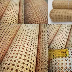 30CM/40CM/45CM/50CM/55CM X 1 Meter Natural Cane Webbing Sheet Real Rattan Webbing Roll Chair Table Background Furniture Material