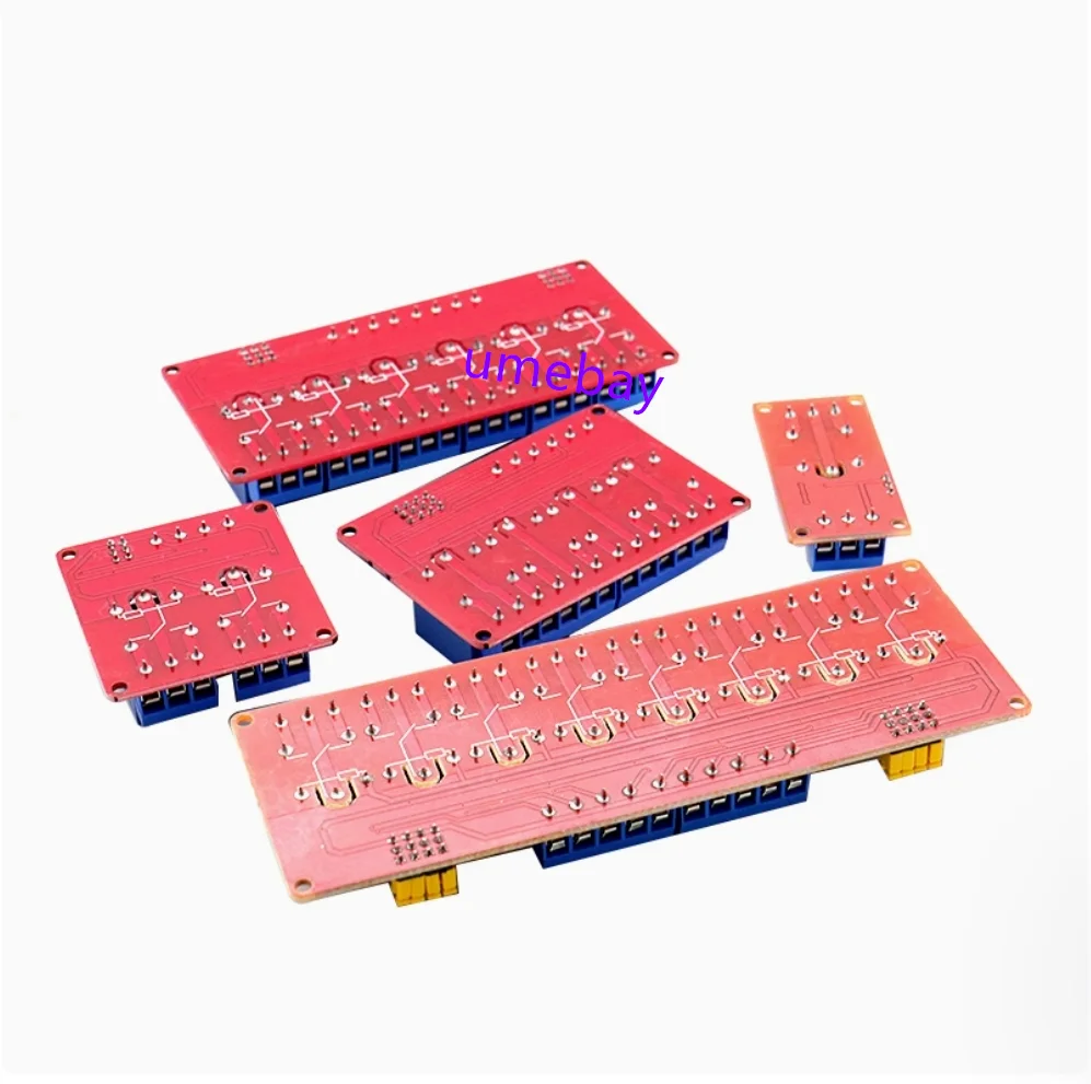 5pcs/1/2/4/6/8 channels 5V1V24V relay module optocoupler isolation supports high and low level triggering microcontroller