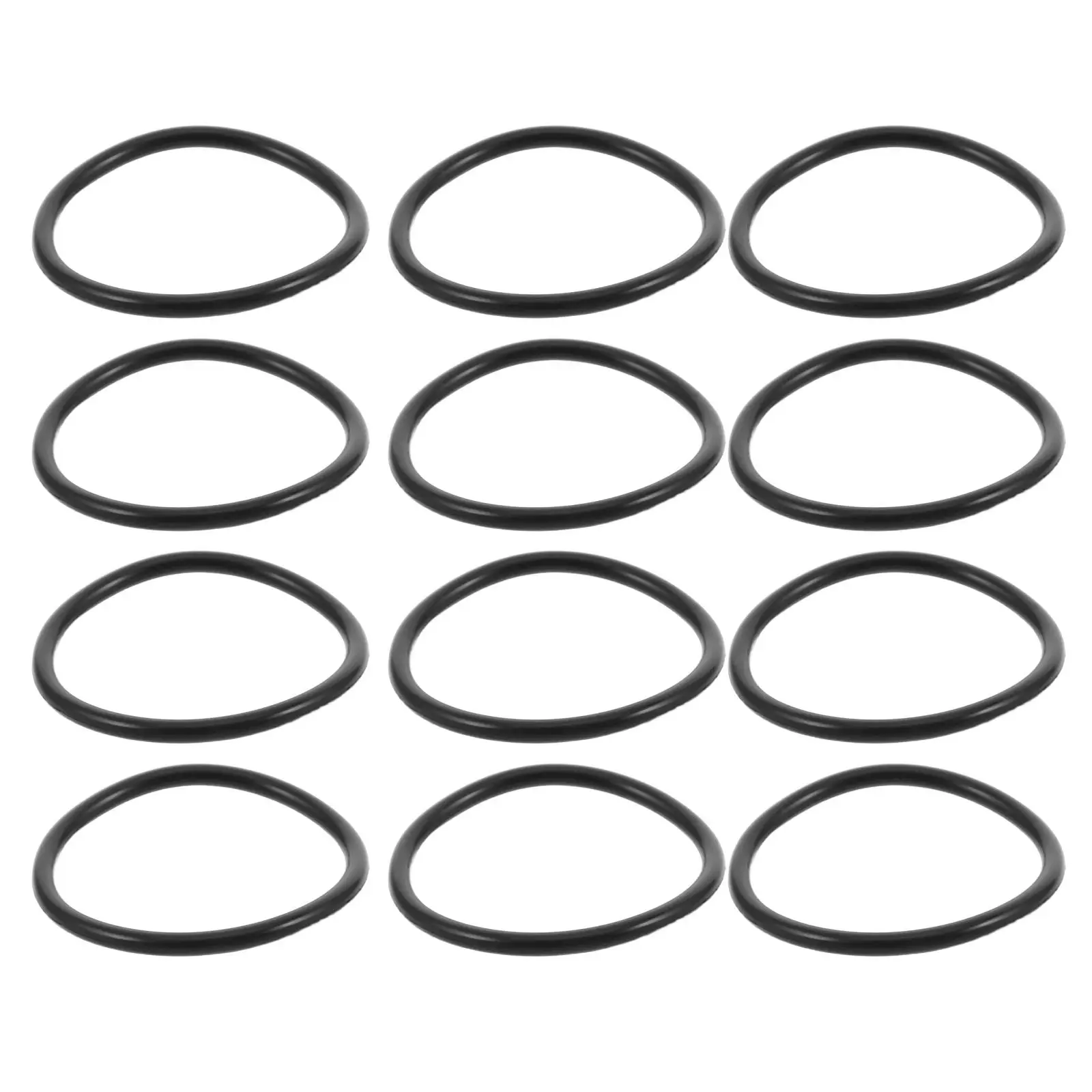 12Pcs Microphone Shock Mount Bands Non-Slip Wear-Resistant Elastic Rubber Rings for Condenser Mic Isolation Anti-Noise