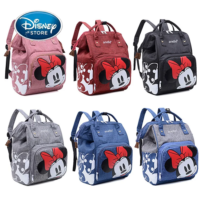 

New Disney Co-Branded Mickey Baby Diaper Backpack Stroller Baby Carriage Mother Maternity Bags Travel Mommy Bottle Storage Bag