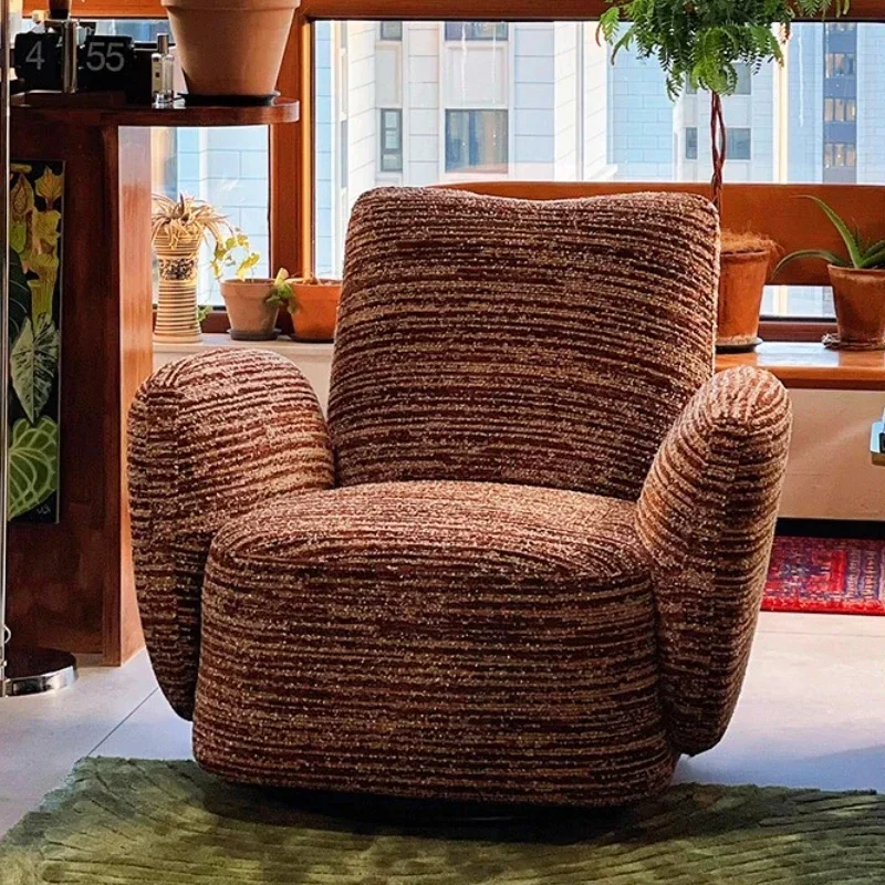 

Armchairs Sofas Gaming Chairs Modern French Retro Rotatable Single Sofa Armchair Living Room Chairs Furniture Relaxing Chair