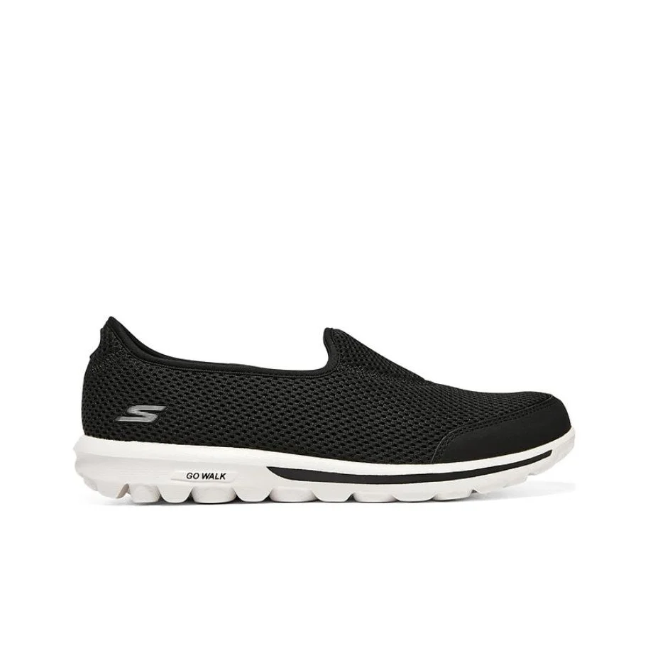 Skechers Go Walk Classic Low top Casual Shoes Women's Black White 124979-BKW - view 3