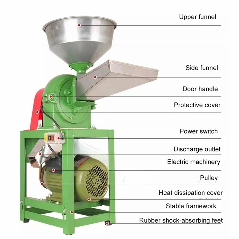 Grinder Corn Maize Spice Grain Processing Machine Easy--operating