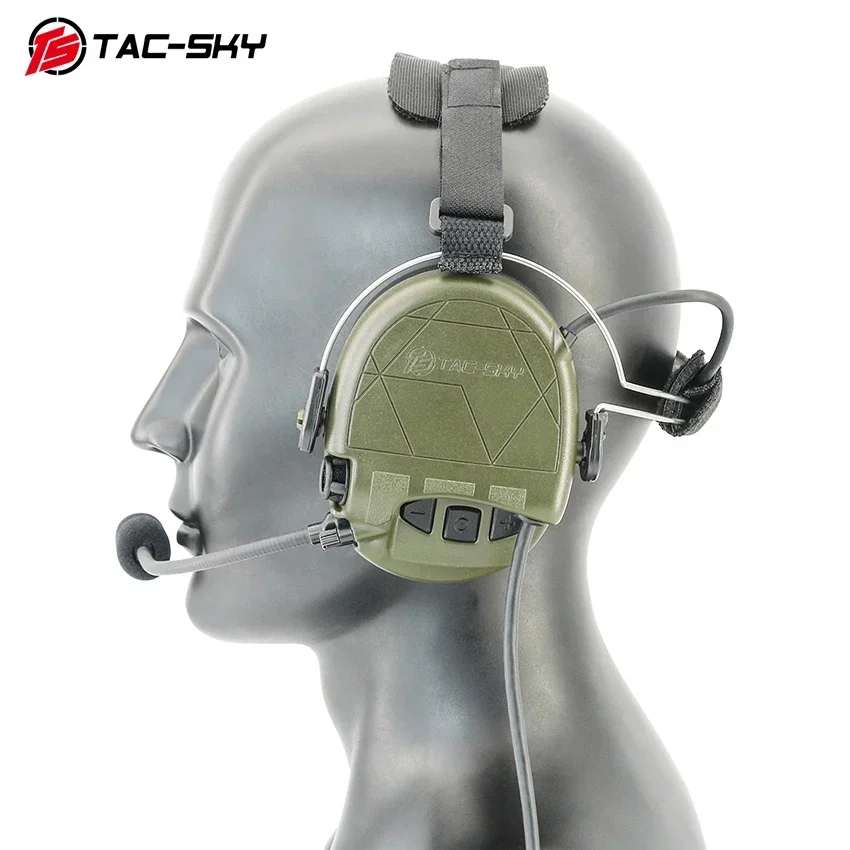 TS TAC-SKY TAC302 Communication Headset Electronic Shooting Earmuffs Hearing Protection Shooting Headphone for Hunting Airsoft