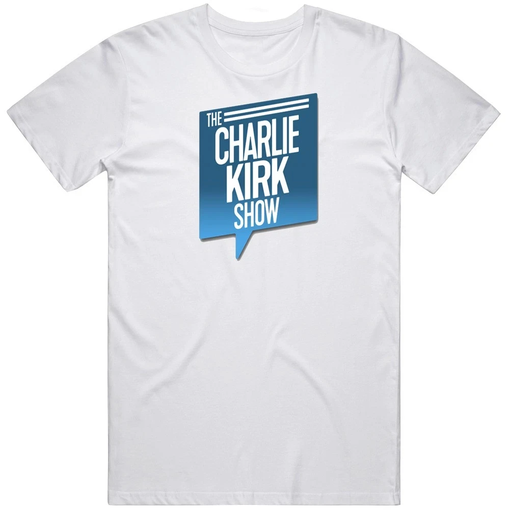 Charlie Kirk Show Podcast Fan Gift Unisex Classic T Shirt Graphic T Shirts Retro Streetwear Crew-neck Short-sleeved Men T-shirt