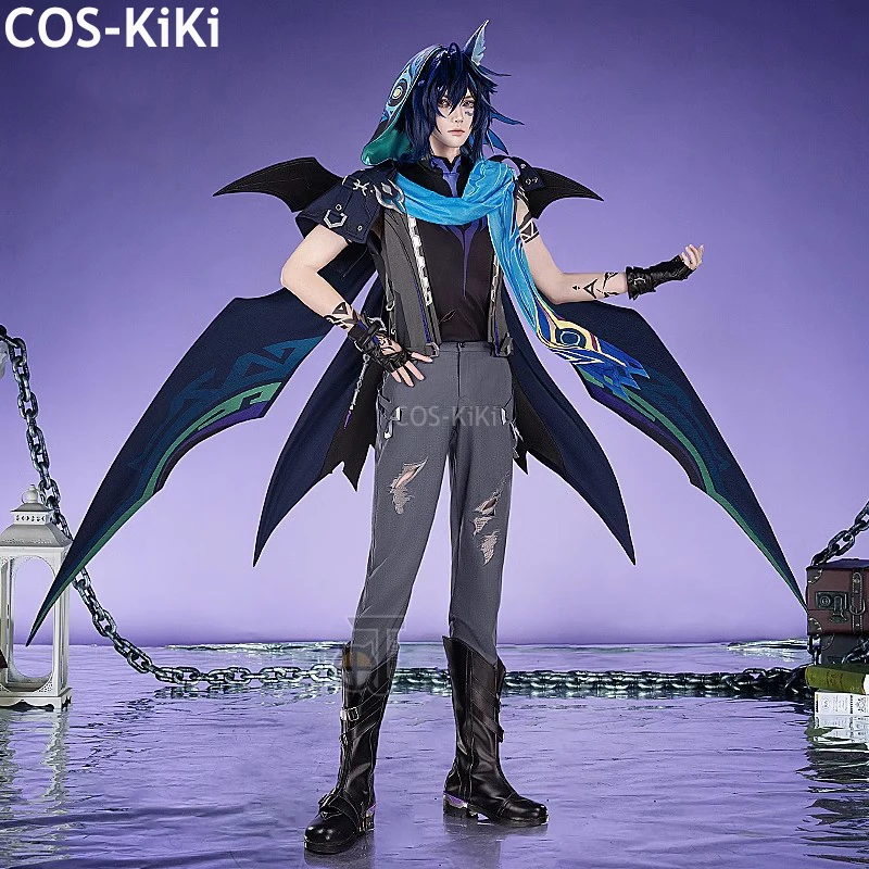 COS-KiKi Genshin Impact Ororon Game Suit Cool Handsome Uniform Cosplay Costume Halloween Party Role Play Outfit Men S-XXL