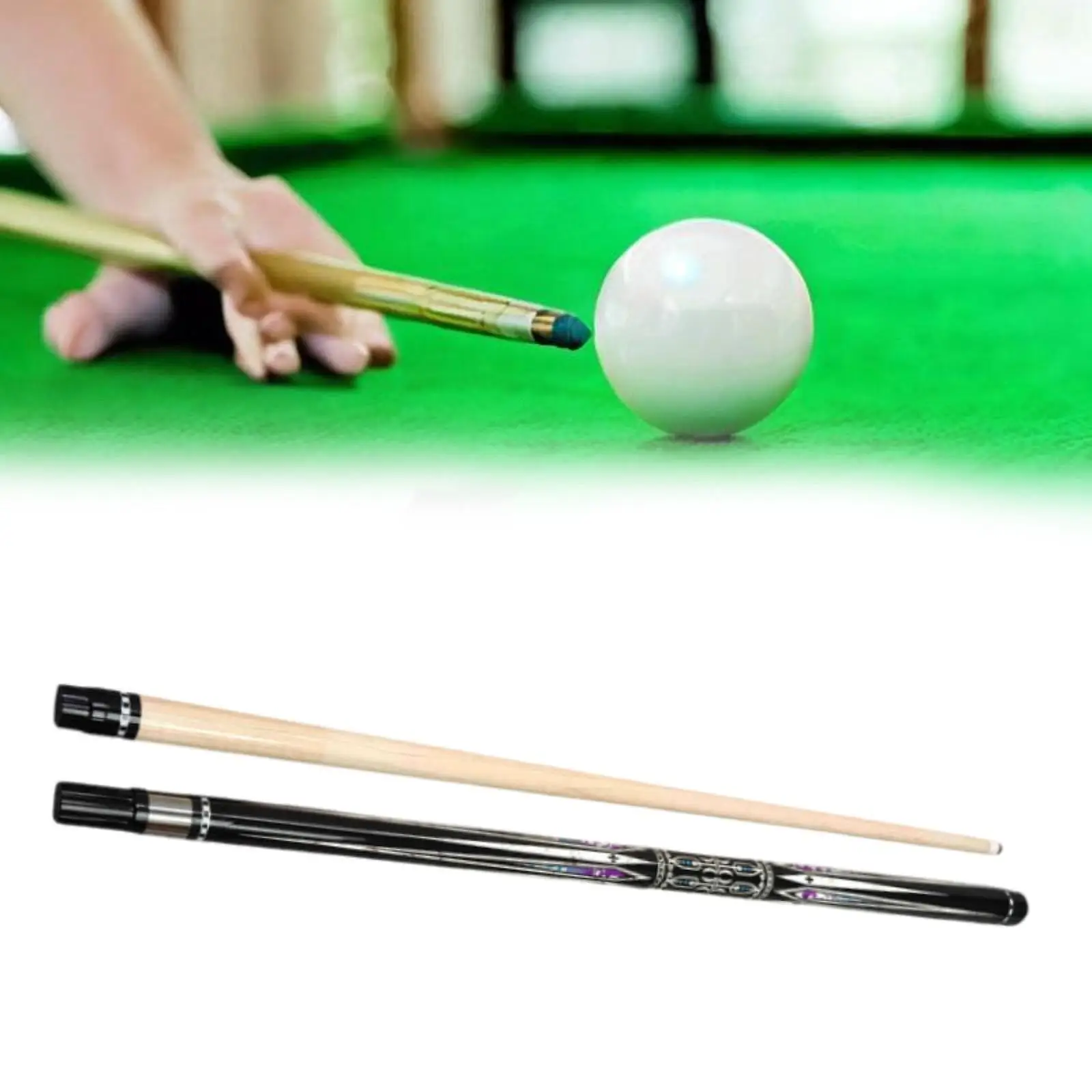 Wood Pool Cue Stick Replacement Nine Ball Pool Cue Length 145cm Professional Lightweight Premium Snooker Cue for House Practice