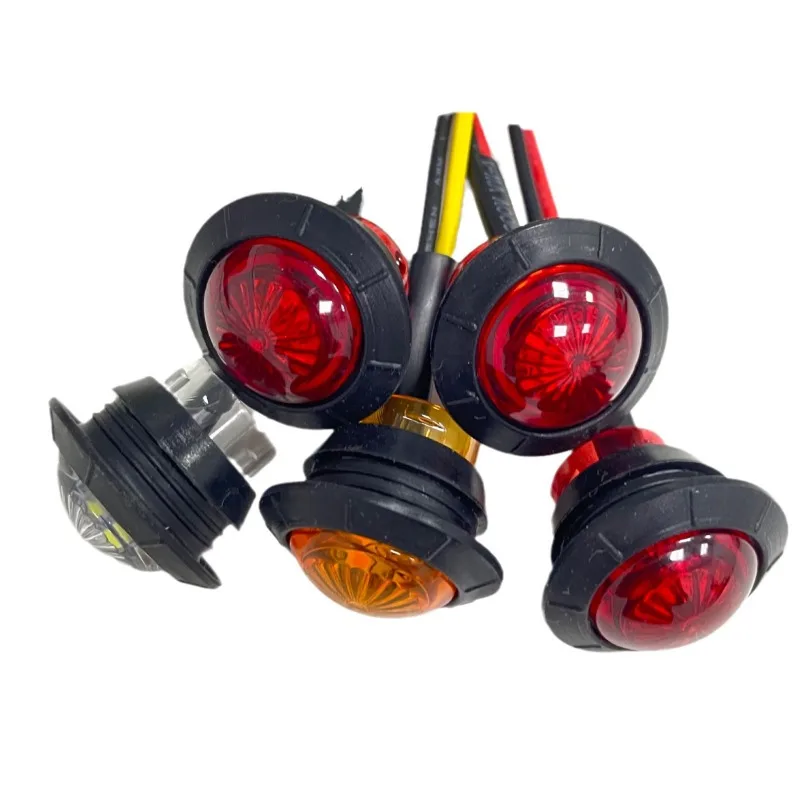 

3/4" Side 30/20/10PCS Car Lights Front Rear Indicators Light for Truck Bus Trailer Van Caravan Boat Taillight Marker Clearence