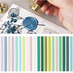 10Pcs Color Seal Wax Sticks Beads  For Melting Glue Gun Sealing Wax Sticks Christmas Party Invitation Sealing Wax Decoration