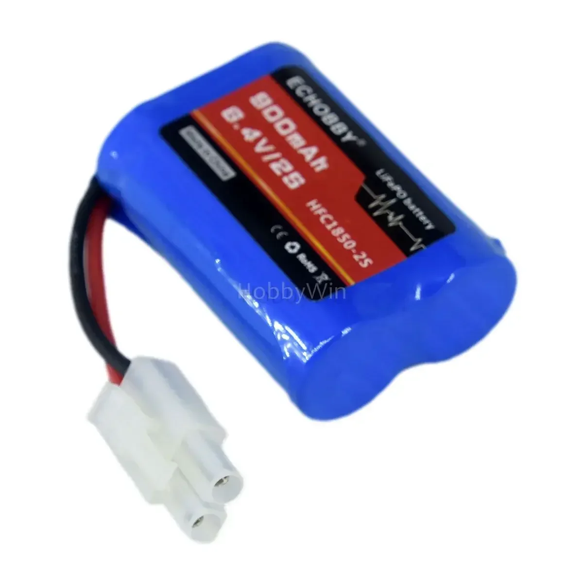 6.4V 2S 900mAh HFC18500 LiFePO Battery KET 2P male Normal Plug for RC Car Truck Boat