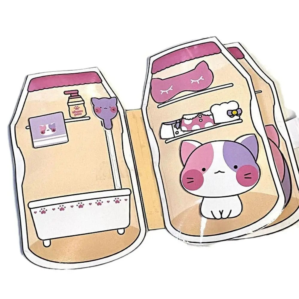 Beanie livre matériel Pack Hamster gardien silencieux livre autocollant livre fait maison acide lactique bactéries chat silencieux livre papier fait à la main