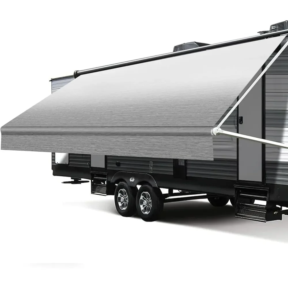 

Duty Weatherproof Vinyl Camper Awning Replacement Universal Outdoor Canopy for RV Awning Fabric Freight free