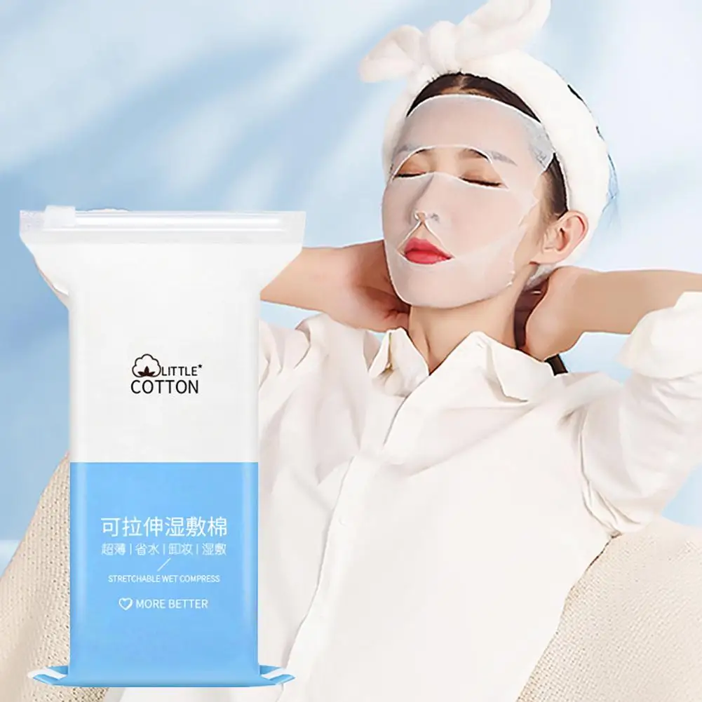 Multi Functional Makeup Cotton Elastic Wet Compress Thin Towel Section Care Makeup Remover Cotton Face Skin M2A1