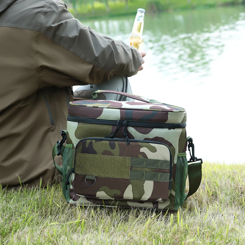 Taktische Thermo-Kühltasche mit hoher Kapazität, isolierte Lunchbox für den Außenbereich, auslaufsicher, isolierte, langlebige Lunchtasche für Männer, Mahlzeit ca – Detail 1