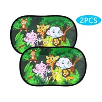 2PCS Universal Magnetic Car Shade Window Sunshade Cover Curtain Children Sun Visor Protector Kids Cartoons Parasol Side Windows