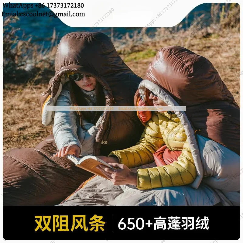 k06 Naturehike Mummy Duck Down Sleeping Bag Lightweight Warm Winter Outdoor Camping Cold Proof Sleeping Bag
