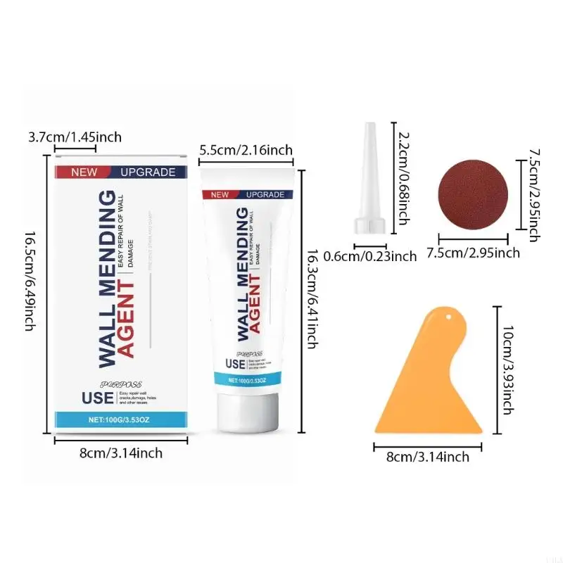 U4LA Wall Repair Paint Tool 100g Quick Drying Wall Repair Agent With Scraper