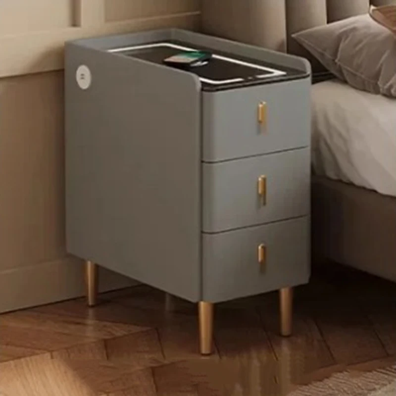 Organizer Modern Bedside Table Storage Premium European Exquisite Cheap Night Table Wooden Fashion Mesa De Noche Salon Furniture